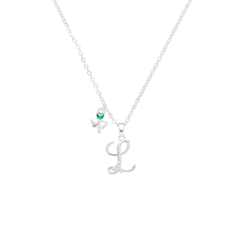 Grá Collection Silver Plated L Initial Pendant